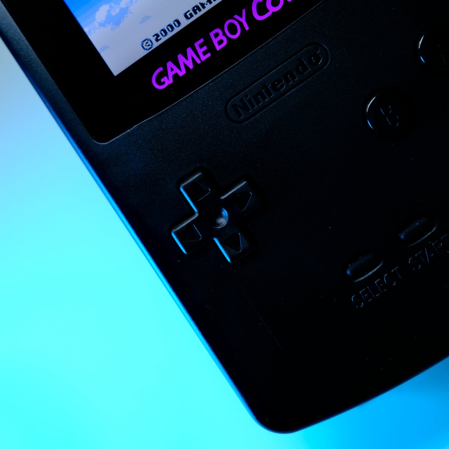 Black Gameboy Color GBC | OLED Touch Screen | Rechargeable USB-C Battery
