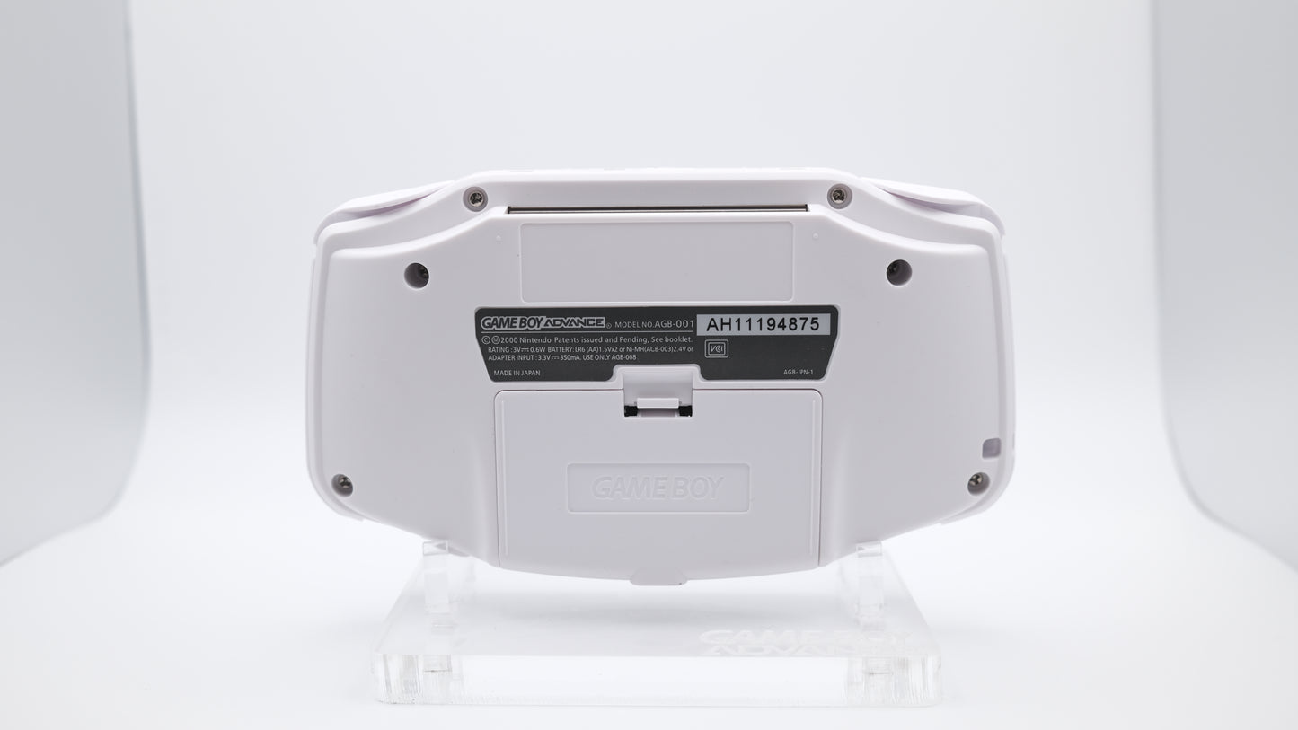 Pure White Gameboy Advance GBA with IPS laminated LCD Screen V3