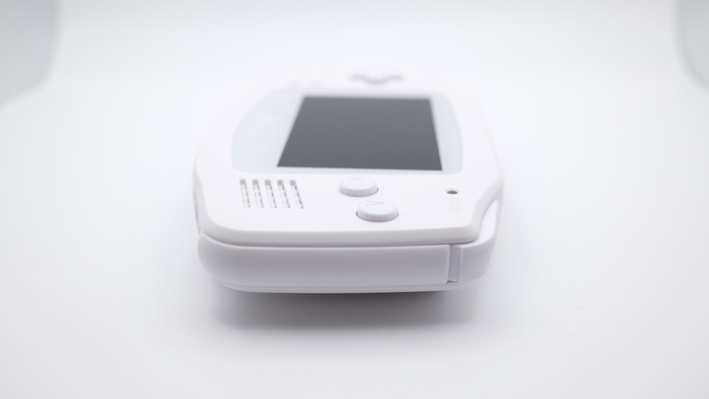 Pure White Gameboy Advance GBA with IPS laminated LCD Screen V3