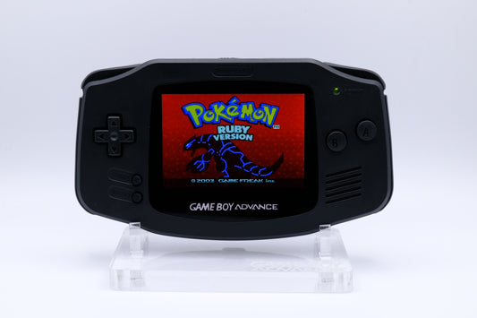 Matte Black Gameboy Advance GBA with IPS laminated LCD Screen V5