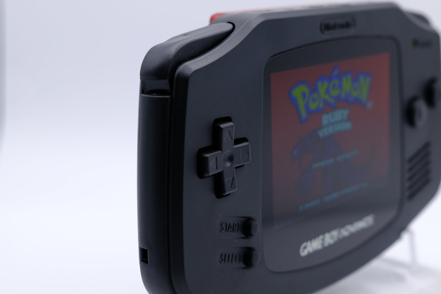 Matte Black Gameboy Advance GBA with IPS laminated LCD Screen V5